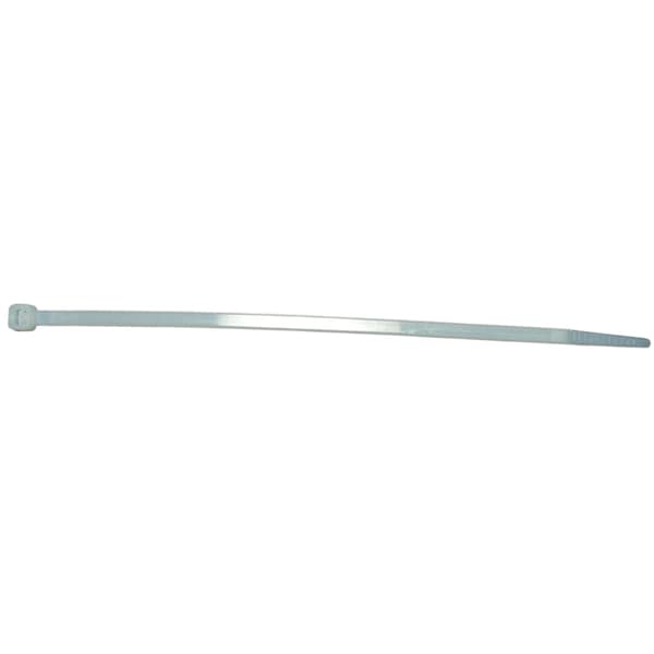 Cable Tie, 8 in L, Natural, Nylon, 50 lb Strength, 1000 PK